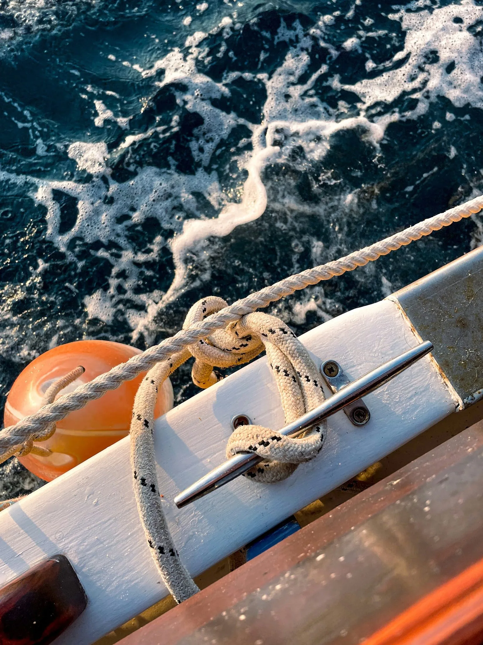 A private boat on the Adriatic off Rovinj on the Istrian coast