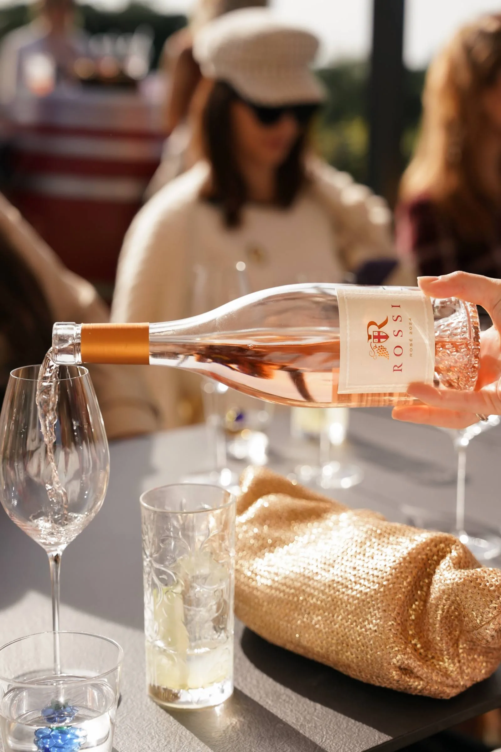 Istrian wine poured at the table at LaMaison